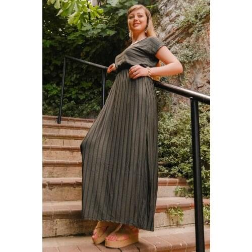 Large Size Dress Hakisiyah - 4303.716