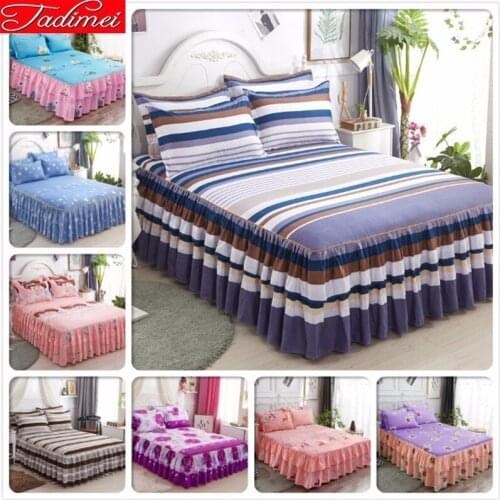 Single Twin Full Queen King Size Couple Adult Kids Child Boy Girl Bed Skirts Bedspreads Bedskirt Bed Cover Linen 180x200 200x220