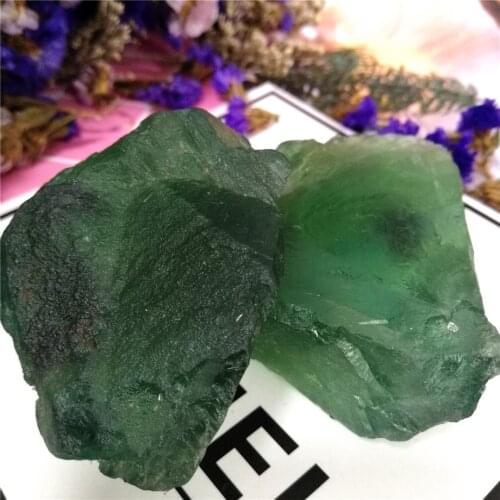Natural rough green fluorite quartz crystals and stones raw crystal rock stone for jewelry making home decor or gift