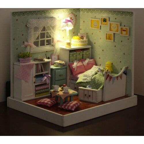 DIY The Wizard of Oz Wooden Dollhouse Creative Model Building Kits Wonderful Miniatura Bedroom Assembling Handmade Doll House