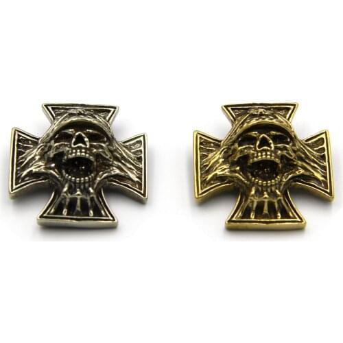 Maltese Skull Conchos Screw For Leather
