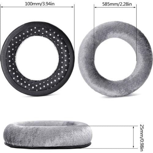 Replacement Velour and Foam Ear Pads for -beyerdynamic DT990 / DT880 Headphones 448F