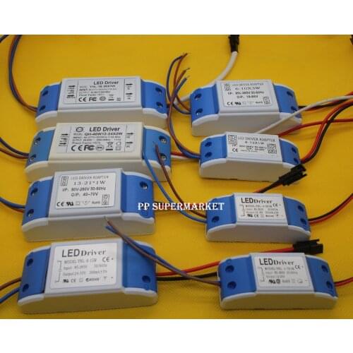 LED Power Driver Supply 300mA 85-265V For 3w 5w 7w 12w 15w 21w 30w 36w 48w High Power LED