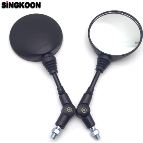 Universal Motorcycle Pitbike Mirror Round Folding Side Rearview Mirrors For hyosung Honda cb500x pcx vespa gts jawa aerox