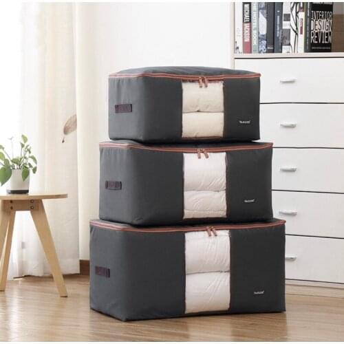 Big Capacity Clothes Storage Bag Blanket Closet Sweater Organizer Box Sorting Pouches Clothes Container Travel Home Accessory