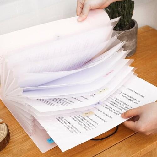 Yisuremia Waterproof 8/12 Layers A4 Expanding File Folder Organizer Bag Briefcase Free Index Label School Office Stationery
