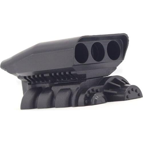 1/10 RC Crawler Simulation Engine Air Intake Supercharger Cover for Trx4 D90 Axial Scx10 Wraith 90046 90018,Black