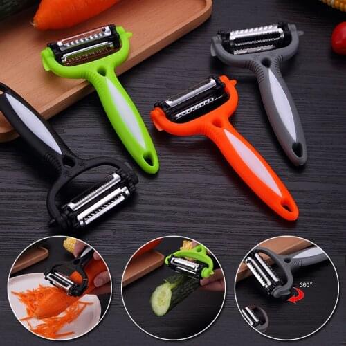 1PC Creative Plastic Handle 360 Degree Rotary Potato Peeler Vegetable Cutter Kitchen Accessories