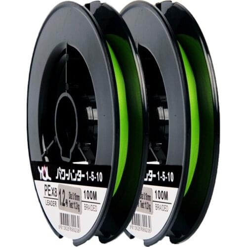 100M PE Fishing Line Japanese W8 Fishing Line 8 Strands Braided Fishing Line Multifilament PE Line Long Shot Size 0.6 To 12