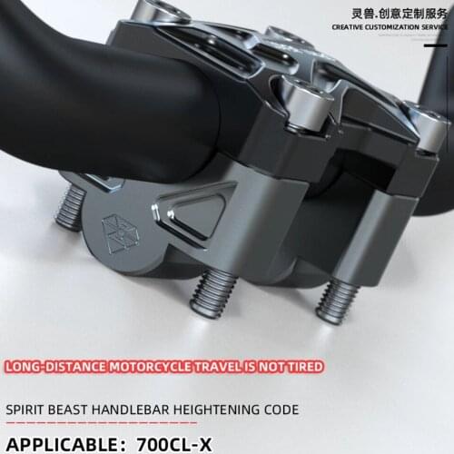 Spirit Beast Motorcycle Handlebar Riser Adapter Heightening Handle Clamp Mount Accessories For CFMOTO 700 CL-X