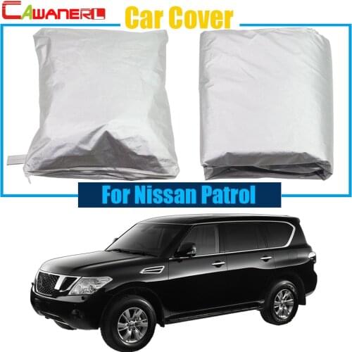 Cawanerl Car Cover Rain Sun Snow Resistant Protector UV Anti Cover Dustproof For Nissan Patrol Free Shipping