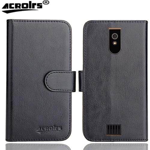 MyPhone HAMMER Active 2 Case 5" 6 Colors Flip Soft Leather Crazy Horse Phone Cover Stand Function Cases Credit Card Wallet