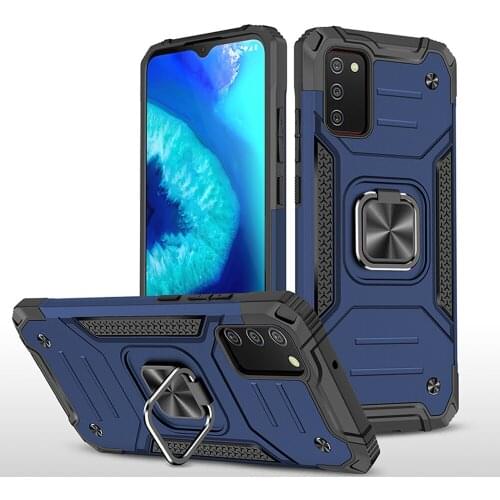 Ring Stand Shockproof TPU Silicone Bumper PC Cover Fundas For Samsung Galaxy M02s A02s A025F 6.5 Inch Case Coque Shell Housing