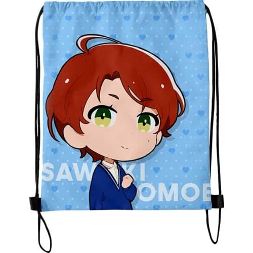 WONDER EGG PRIORITY 2 Fashion Style Student Shoulder Storage Bag Drawstring Travel Beach Backpack Toys Shoes Clothes Organizer