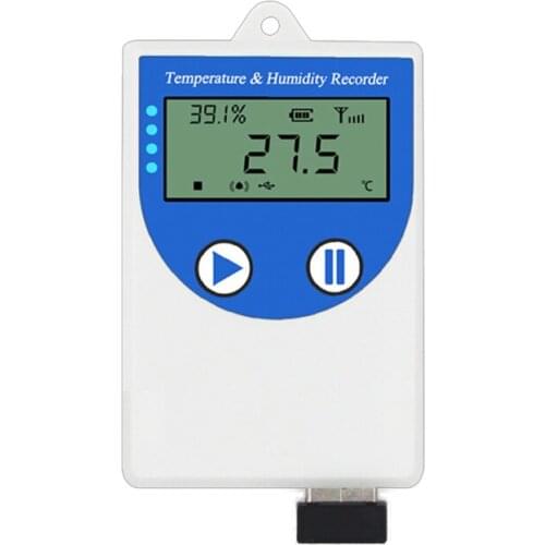 SEM250 RS485 USD battery powered temperature humidity transmitter recorder