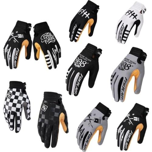 FOXPLAST new breathable mens bicycle gloves full finger motorcycle scooter racing BMT gloves accessories