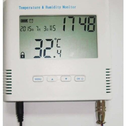 G51 GPRS liquid nitrogen ultra-low temperature refrigerator monitoring -199~600 degree sound and light SMS alarm PT100