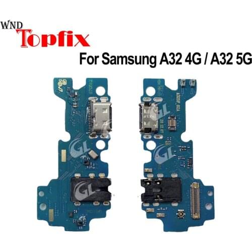 For Samsung Galaxy A32 USB Charging Port Flex Cable A32 5G USB Dock Plug Connect Board Replacement Parts