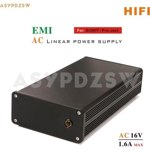 HIFI AC EMI filter power supply For SCHIIT Audio MANI Phono/Pro-Ject Phono amp AC 16V 1.6A