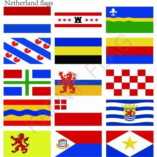 KAFNIK,90*150cm/128*192cm/192*288cm Nederland flags/Drenthe/Friesland/Flevoland/Groningen/Limburg/Noord-Brabant national flags