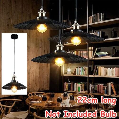 Classic Iron Umbrella Shaped Chandelier Pendant Lamp Light Retro Industrial Style Restaurant Teahouse Bar Cafe Counter Lamp