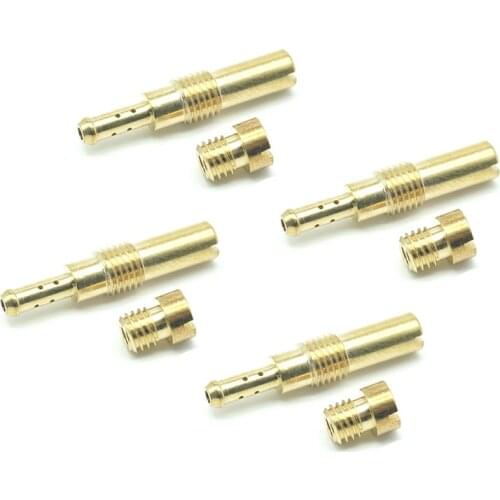 For Honda CBR600F Hurricane 1987-1989 #35 #105 CBR 600 F Carburetor Repair Kit Carb Main Slow Pilot Jets Nozzle Parts 4 Sets