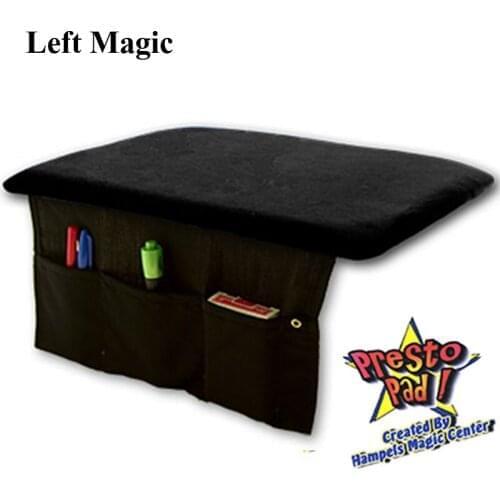 Presto Pad (Close Up Style, Black,20*30cm) Professional Card Mat With Bag Magic Tricks Magician Stage Accessory Gimmick Props