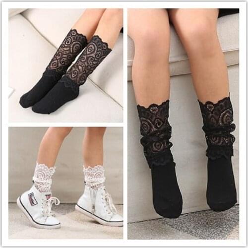 Summer Comfortable Lace Patchwork Socks For Girl Hollow Out Mesh Sock Girls Toddler Socks Kids Children Accessories