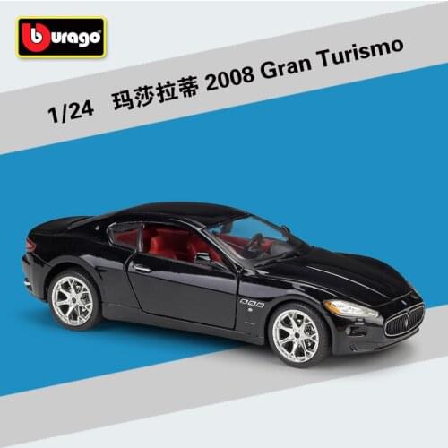 Bburago Diecast 1:24 MC12 Levante 2008 Gram Turismo Black Silver Gold Orange Static Simulation Alloy Model Car Color Boxf Pack