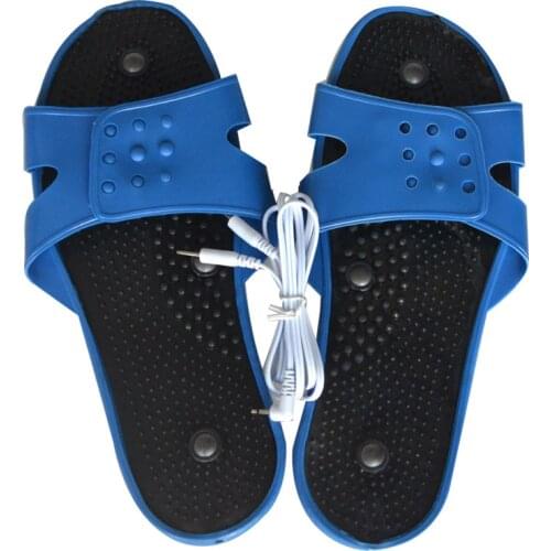Health Care Foot Massager Slipper Electrode Physiotherapy Slippers Acupuncture Digital Tool Muscle Stimulator Slipper Women Men