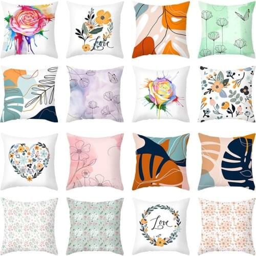 Scandinavian style Simple geometric figures Roses leaves Pillowcases Back cushion covers Sofas Cars Home decor