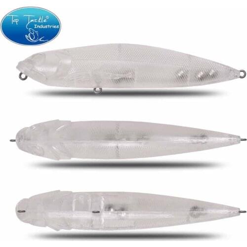 Unpainted DIY floating pencil fishing lure ABS Plastic Bait Billet-24 Kinds CF Lure Floating Jerk Bait Bass for pike mullet