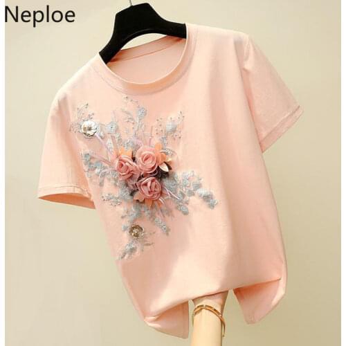 Женские свободные футболки Neploe China At AliExpress