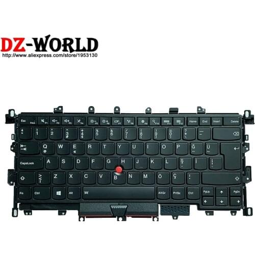 New/Orig TR Turkish Backlit Keyboard for Lenovo Thinkpad X1 Yoga 1st Laptop Backlight Teclado 00JT886 01AW925 SN20H34938