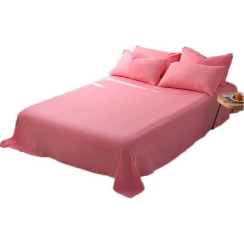 Minimalism Bed Sheet Textile Bedding Household Fashion Simple Style Bedspread Health Dust Cover Free Pillowcase Bedroom F0121