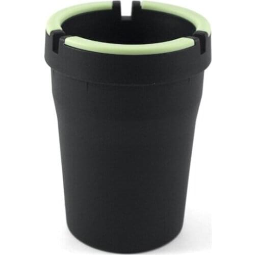 Stub Out Glow in the Dark Cup-Style Self-Extinguishing Cigarette Ashtray - Black