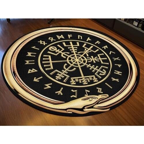 Norse Symbols Indoor Outdoor Non-Slip Water Absorption Rugs Living Room Bedroom Bathroom Kitchen Home Decor Area Rugs