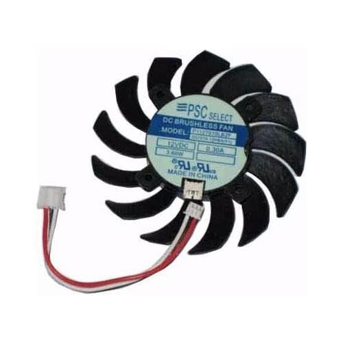 PSC Select P1127010LB2F DC 12V 0.30A Dia. 65mm C.T.C 27mm 3-Wire Server Round Fan