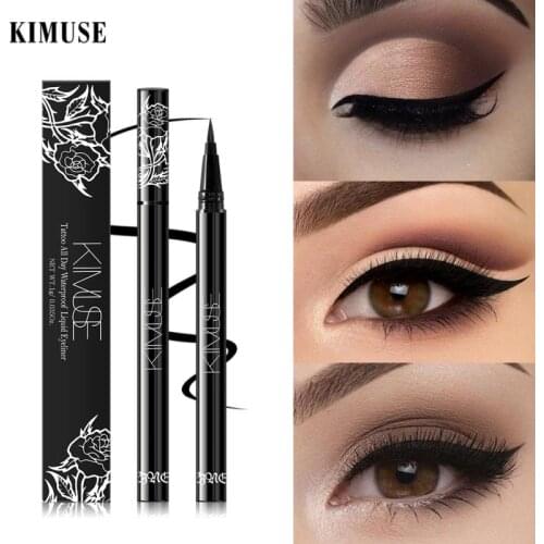 Liquid eyeliner Black Self-adhesive Delicate Quick-drying Waterproof Long-lasting Women Eye Liner Pencil Cosmetic Makeup TSLM1