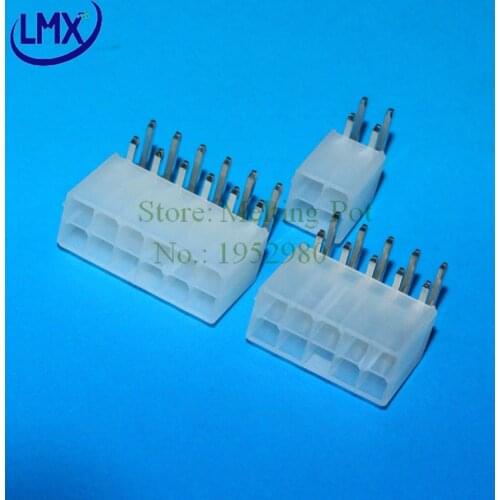 20pcs/lot 2*6PIN=12PIN Kit Pitch 4.2MM Curved Solid Needle 90 Degree 5557 Double Row connector for Molex PCB Board Free Shipping