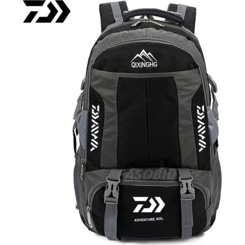 2021 Daiwa Mountaineering Fishing Bag Fashion Waterproof Camping Hiking Bag Large Capacity Wear-Resistant Cycling Bag Backpack