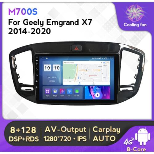 Android 10 6G+128G Car GPS Navigation Radio Player For Geely Emgrand X7 EX7 FC SUV Vision X6 NL4 Multimedia RDS DSP 5GHz WI-FI