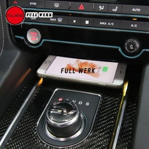 10W Car Wireless Phone Charger Fast Wireless Charging Plate Holder Support for Jaguar F-PACE XEL XFL XE XF 17-21 Accessories