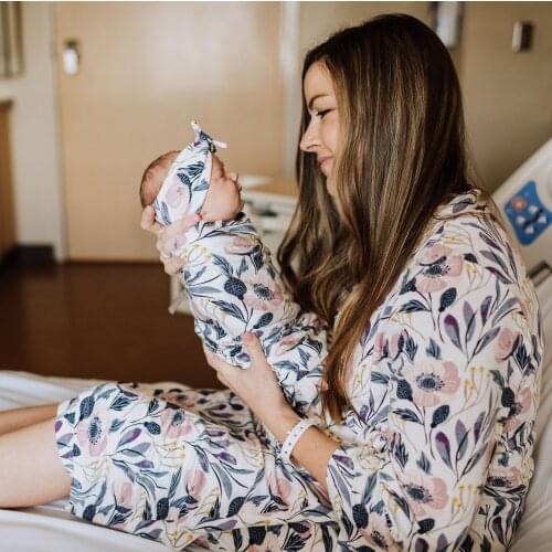 Bamboo Maternity Robe Muslin Swaddle Baby Wrap Swaddle Blanket