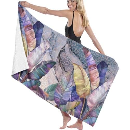 Peacock Feathers swimming Textile Towel Adult Absorbent Bath Towel Women/man Robes Towel Microfiber Fabric Towel 130X80 cm