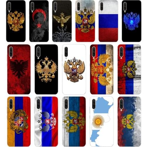 084AA Russia Flag Emblem Soft Silicone Tpu Cover phone Case for xiaomi redmi 9 9A Note 9 9s Pro MI 9 9T SE Lite