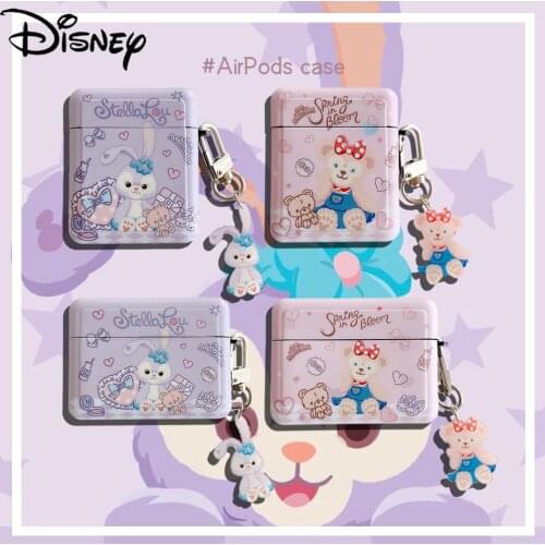 Disney cartoon cute star Dailu Shirley Bluetooth-compatible wireless earphone cover for iPhone airpods1/2/pro3 earphone shell