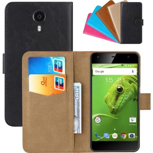 Luxury Wallet Case For Fly Cirrus 11 (FS517) PU Leather Retro Flip Cover Magnetic Fashion Cases Strap