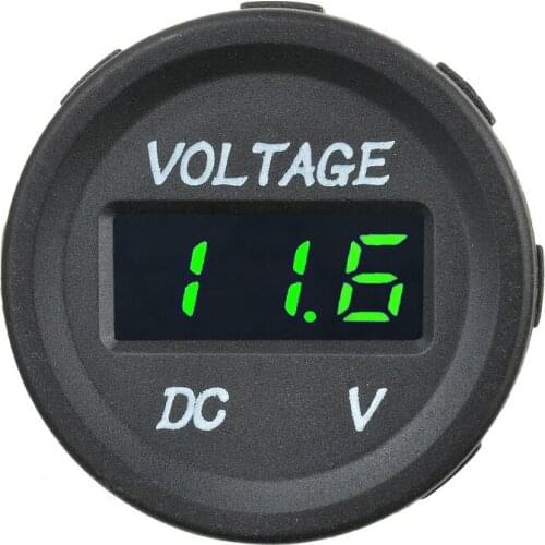 DIY 0.36'' DC 3-30V Digital Voltmeter Voltage Tester Green Bright LED Display for Solar Battery Monitor Car Motor Panel Mount