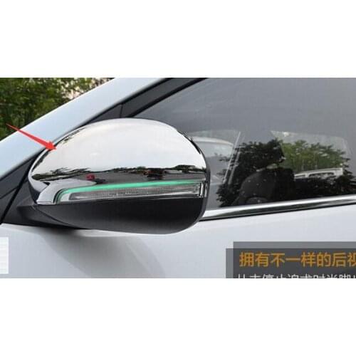 For Hyundai Tucson 2015 Chrome Rearview Side Door Mirrors Cover Trim 2pcs / set